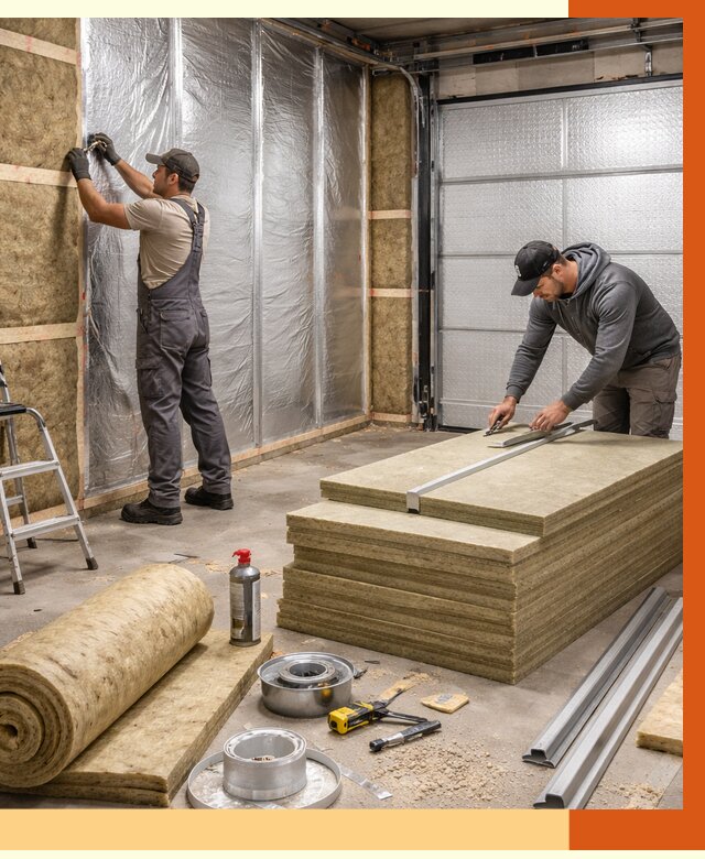 Утепление гаража в Благовещенске от 4571 руб/м2 — комплексное утепление ворот и стен | ТепломастерБгн