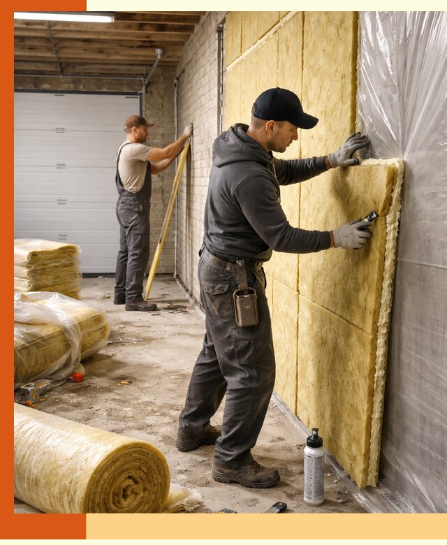 Утепление гаража под ключ в Благовещенске — все виды теплоизоляции