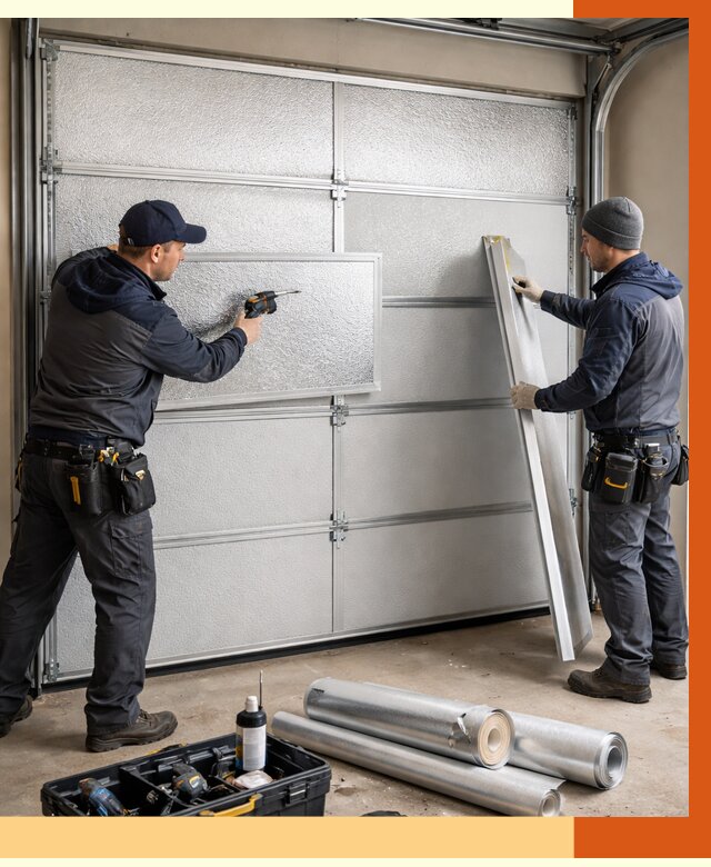 Утепление гаражных ворот в Благовещенске от 7973 руб/м2 — надежно и быстро | ТепломастерБгн