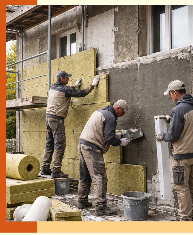 Утепление фасада зданий и домов в Благовещенске