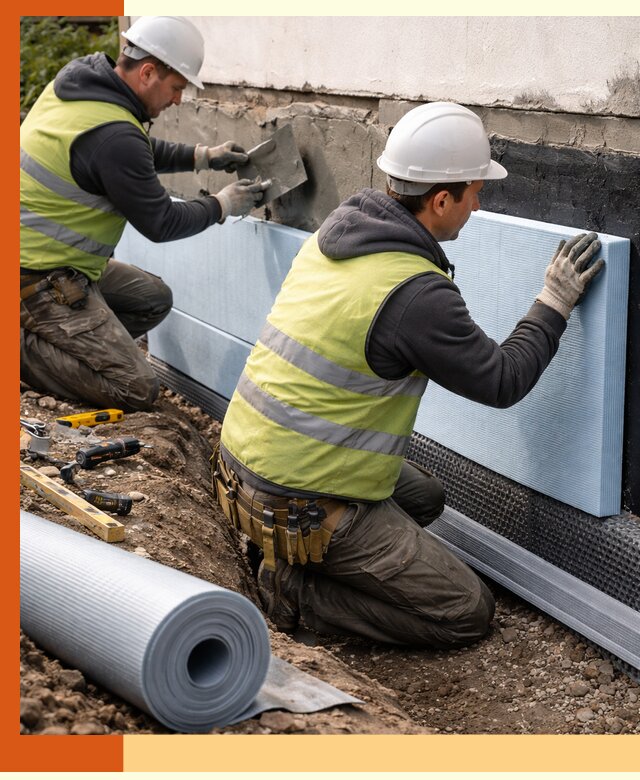 Утепление фундамента снаружи в Благовещенске — профессиональная теплоизоляция