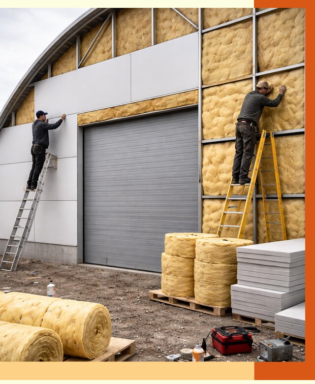 Утепление ангара пенополиуретаном в Благовещенске от 7313 руб./м² — комплекс от ТепломастерБгн