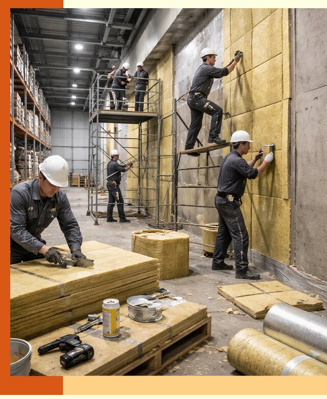 Утепление логистического центра в Благовещенске качественно и экономично