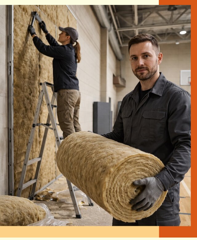 Утепление спортзала в Благовещенске от 7618 руб/м2 — комплексное утепление под ключ | ТепломастерБгн