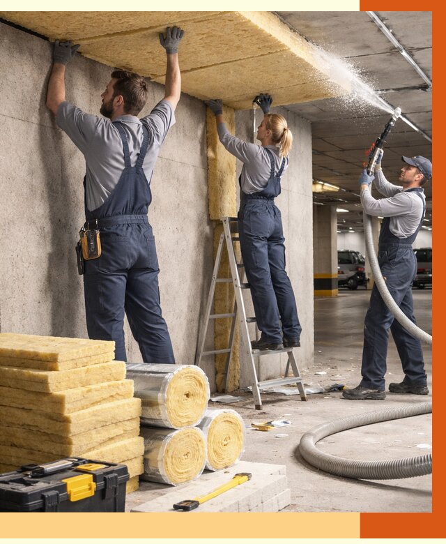 Утепление паркинга в Благовещенске от 6907 руб./м2 — работы под ключ | ТепломастерБгн