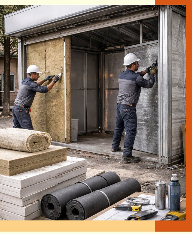 Утепление павильона шаурма в Благовещенске под ключ от 1219 руб. за м² | ТепломастерБгн