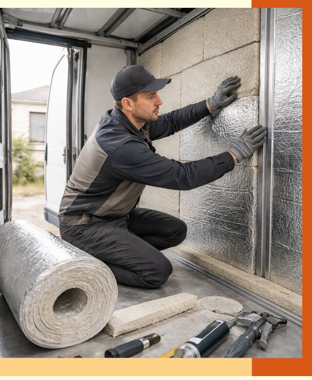 Утепление фургона рефрижератора в Благовещенске от 12696 руб./м² под ключ | ТепломастерБгн