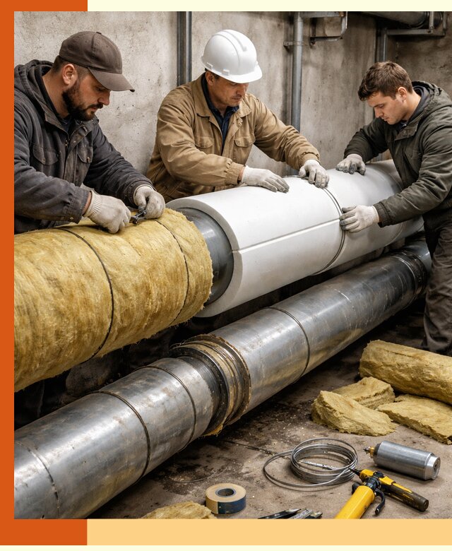 Утепление трубопровода в Благовещенске с гарантией энергоэффективности