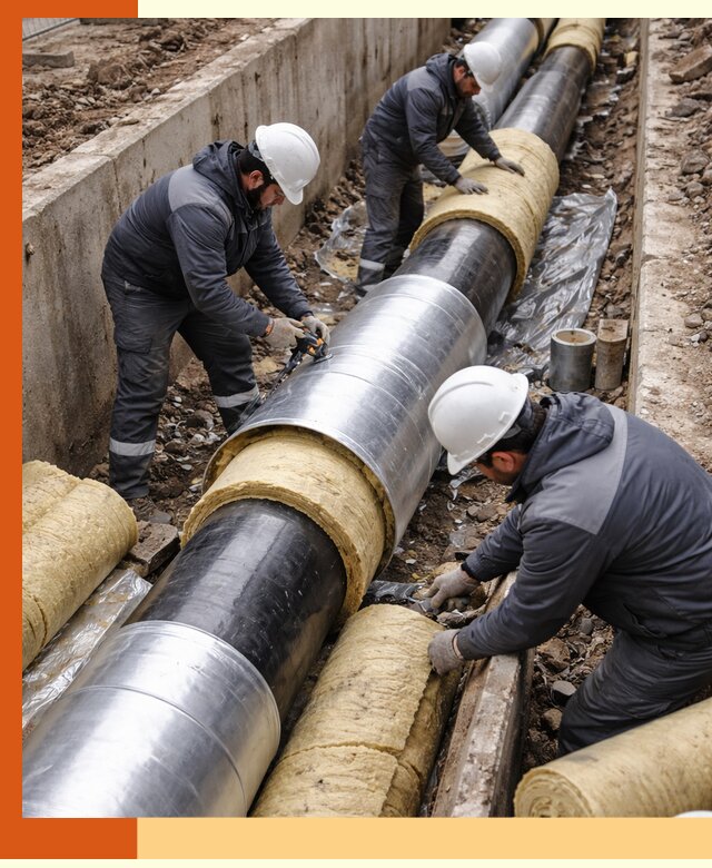 Утепление теплотрассы в Благовещенске: утеплительные работы и материалы