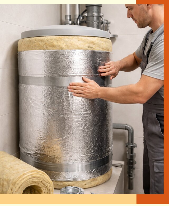 Утепление бойлера в Благовещенске от 4571 руб. под ключ | Утепление ППУ | ТепломастерБгн