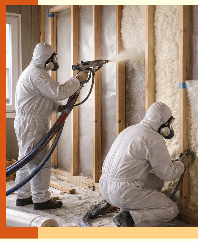 Утепление каркасной стены ППУ в Благовещенске для домов и коттеджей