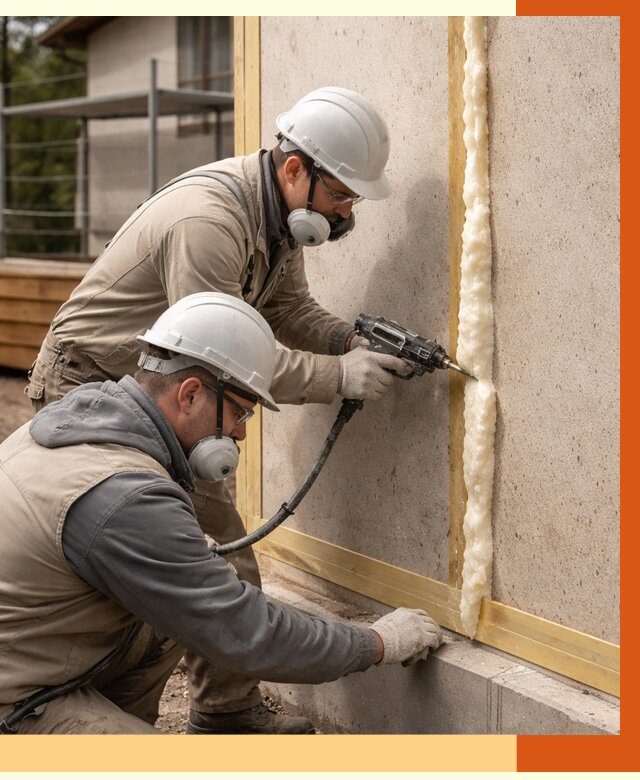 Утепление сип панелей ППУ в Благовещенске от 4875 руб. под ключ | ТепломастерБгн