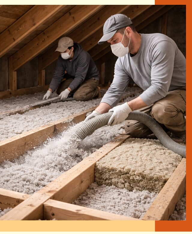 Заполнение полостей чердачного перекрытия в Благовещенске от 4571 руб. | ТепломастерБгн