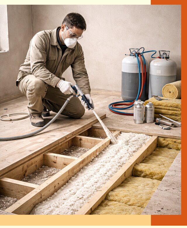 Заполнение полостей межэтажного перекрытия в Благовещенске от 4266 руб. | ТепломастерБгн