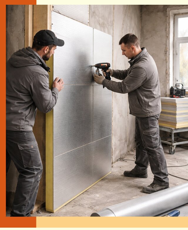 Утепление PIR панелями домов и зданий в Благовещенске