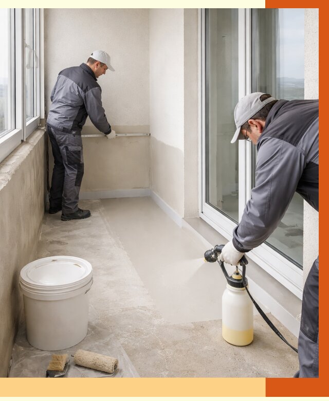 Утепление балкона жидкой теплоизоляцией в Благовещенске от 5840 руб./м2 | ТепломастерБгн