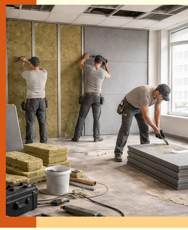 Профессиональная шумоизоляция офисов в Благовещенске для комфорта сотрудников