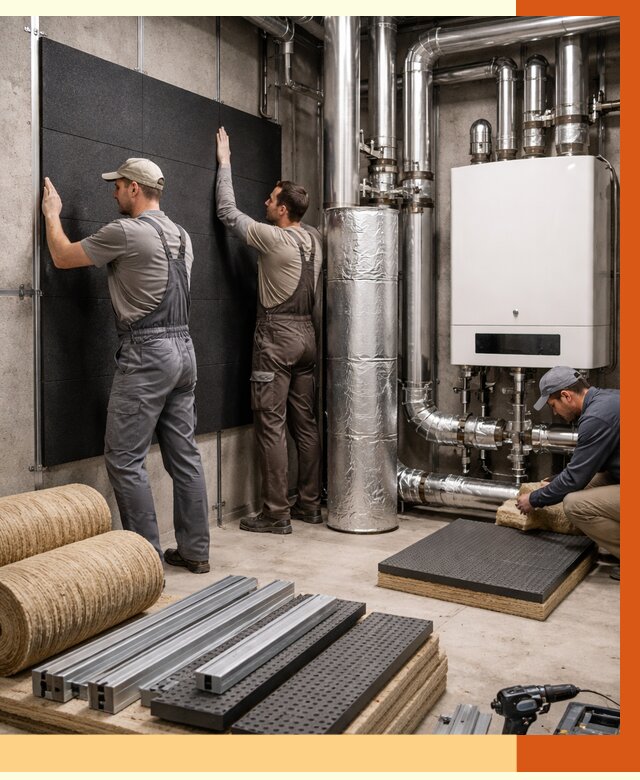 Шумоизоляция котельной в Благовещенске от 6602 руб. под ключ | Профессиональная звукоизоляция — ТепломастерБгн