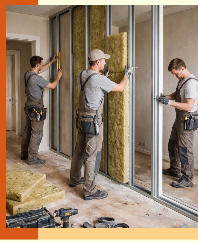 Шумоизоляция межкомнатных перегородок в Благовещенске эффективно и надёжно