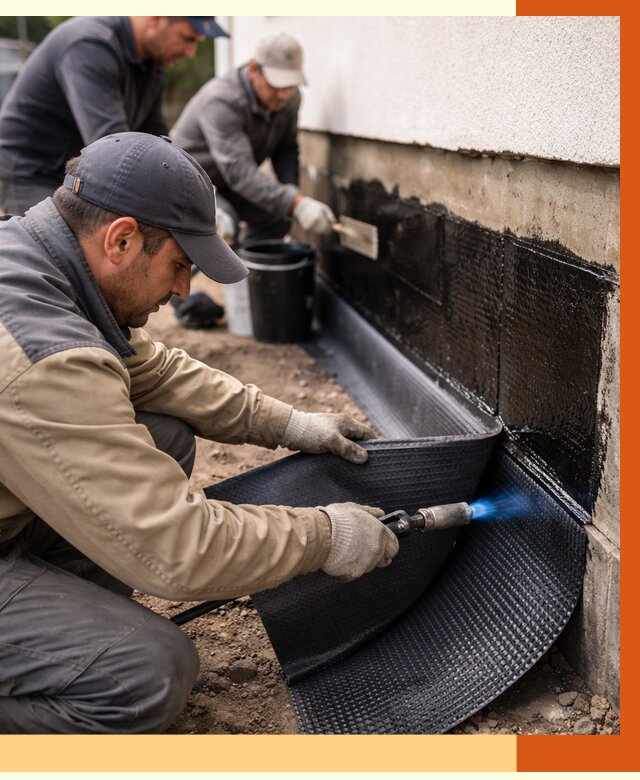 Гидроизоляция цоколя и отмостки в Благовещенске от 8633 руб. — ТепломастерБгн