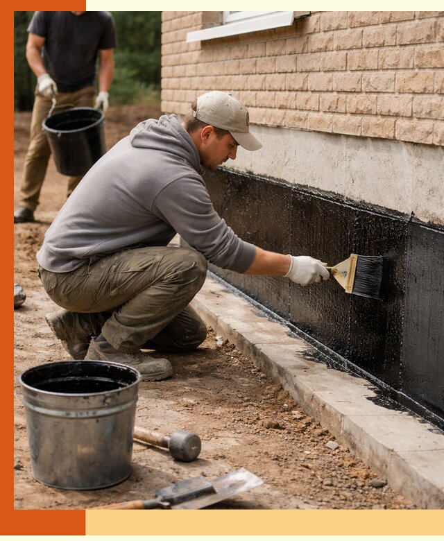 Гидроизоляция цоколя домов и зданий в Благовещенске эффективными методами
