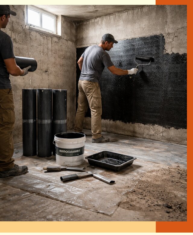 Гидроизоляция подвала в Благовещенске от 3555 руб. под ключ | Профессионально — ТепломастерБгн