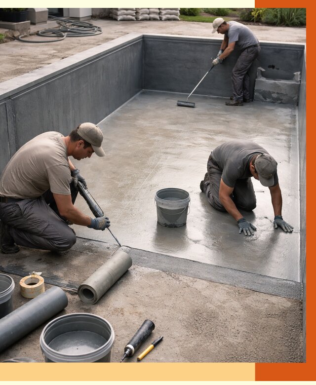 Профессиональная гидроизоляция бассейна в Благовещенске от 6602 руб. за м2 | ТепломастерБгн